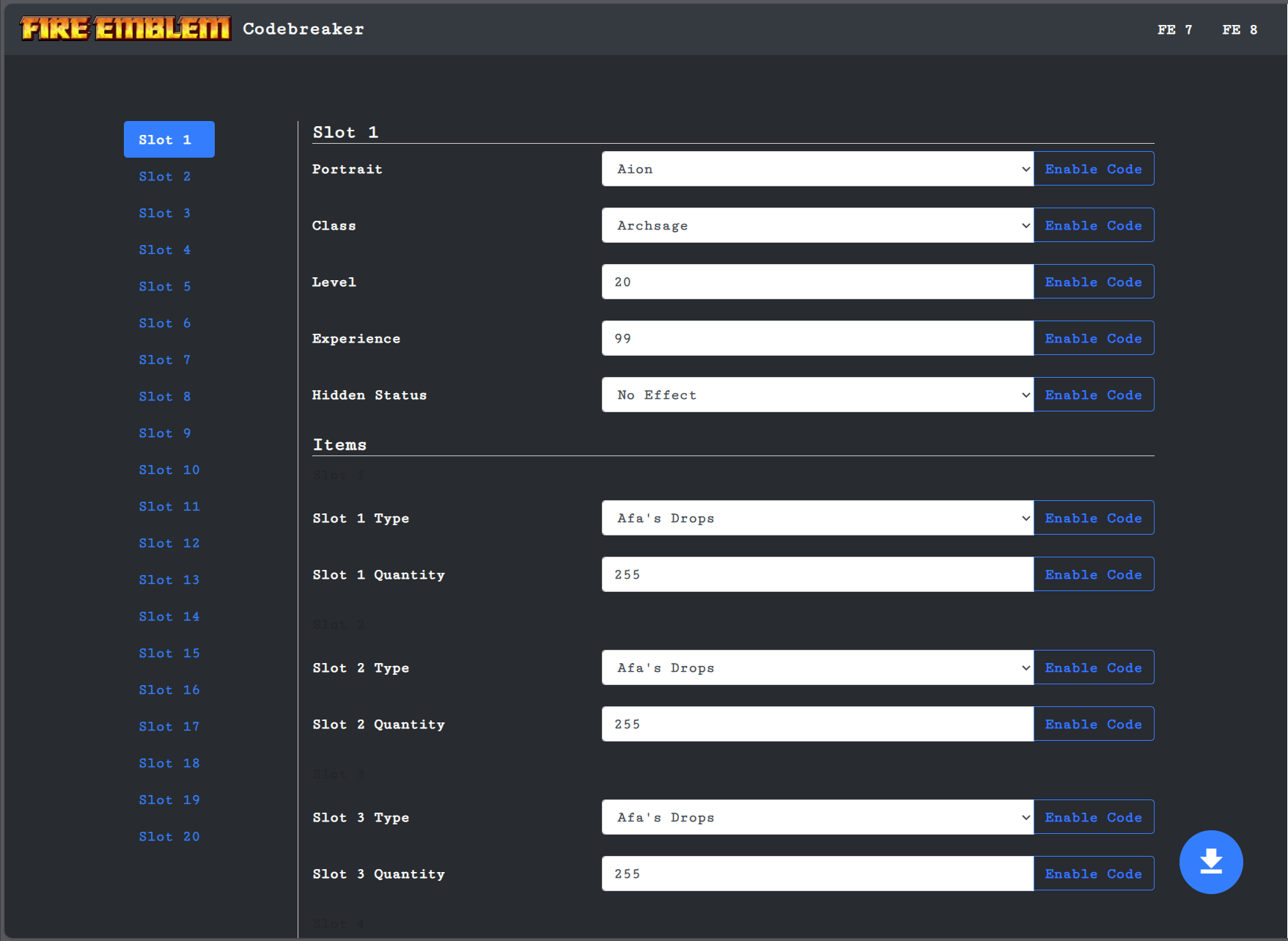 Fire Emblem Codebreaker Screenshot